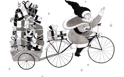 In 2016, even Mrs Claus get her bike to bring you gifts !