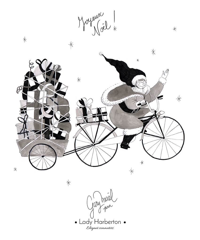 vélo mère noël Gary Maël Lady Harberton