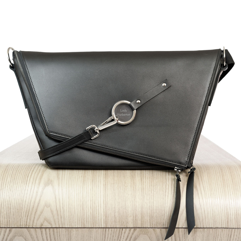 MessengerLady Acheter Harberton Cuir Sac Main En Noir À Le 8nwPkXO0
