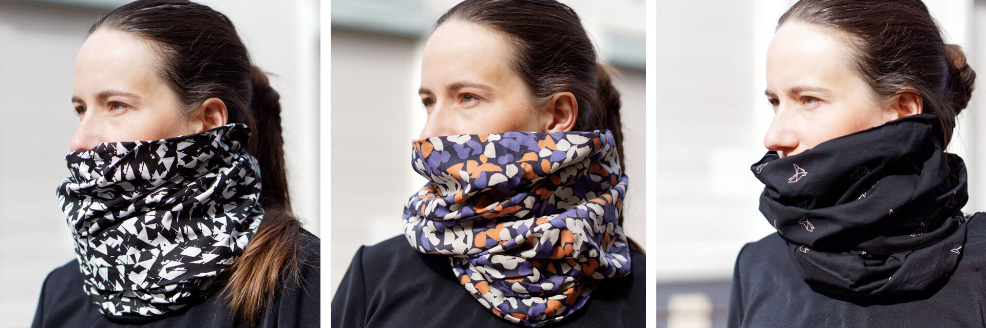 patterns and colors of the snood scarf for ladies Lady Harberton