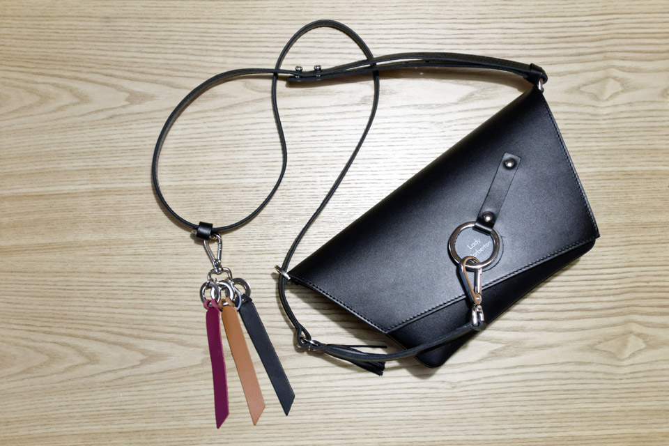 leather key ring with a hook Lady Harberton