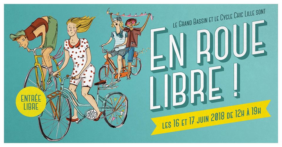 Festival Vélo En roue Libre Roubaix Juin 2018 