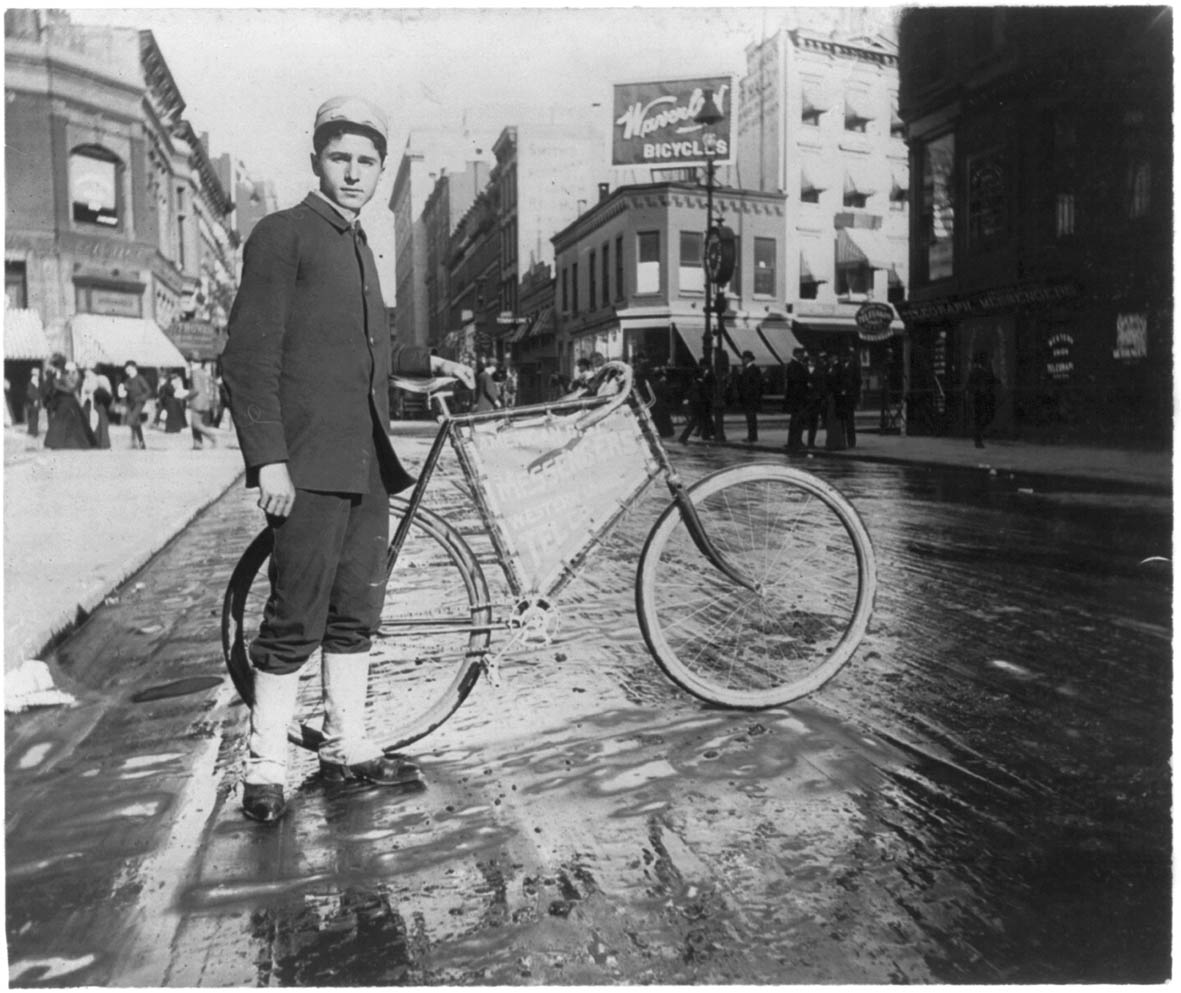 Coursier à vélo de Los Angeles, 1896