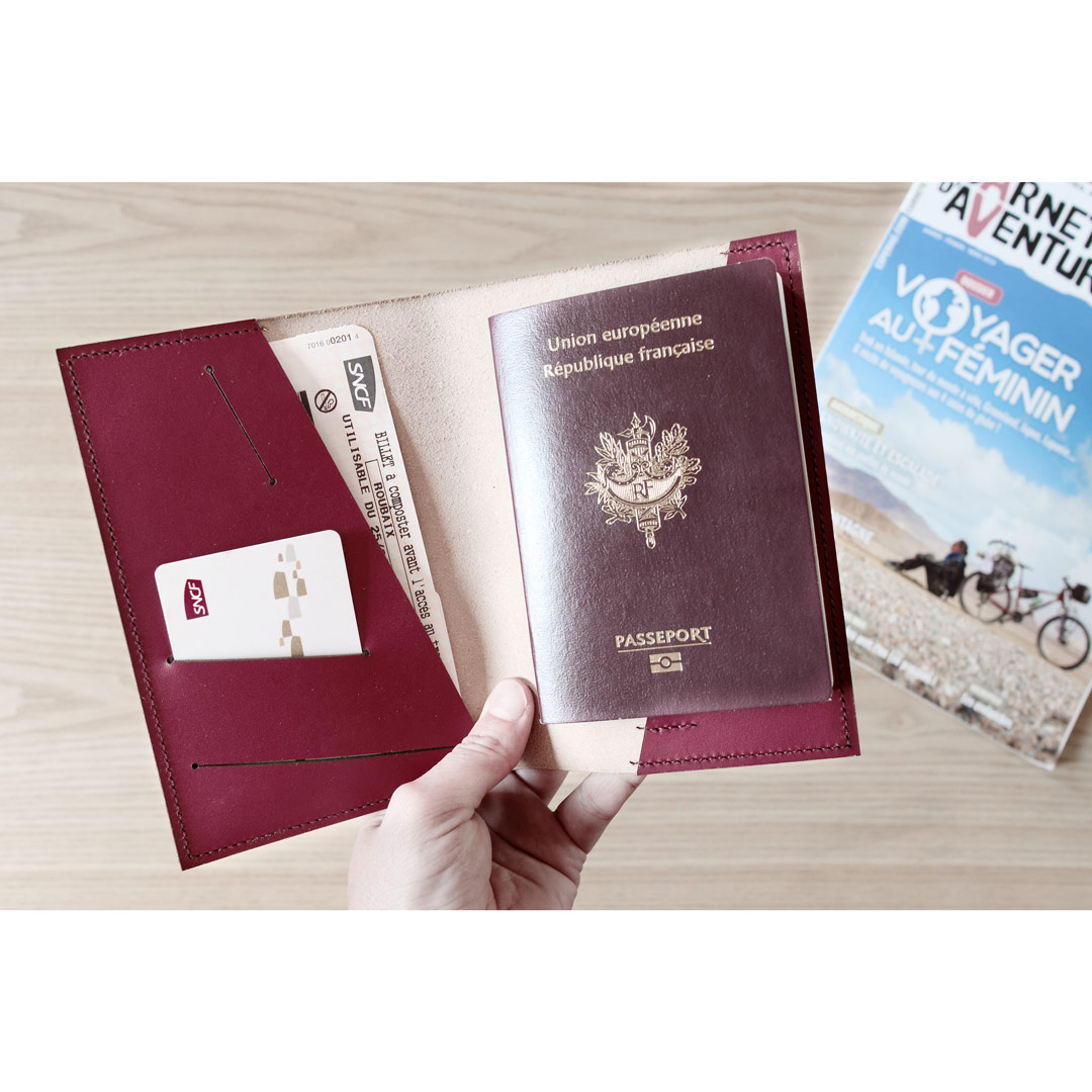 Bol Pochette Passeport Luxe Carte Grise Porte Document Housse