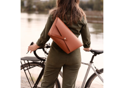 Sac à main en cuir vélo Lady Harberton