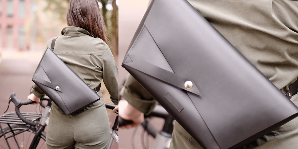 Sac à main en cuir vélo fabriqué en France Lady Harberton